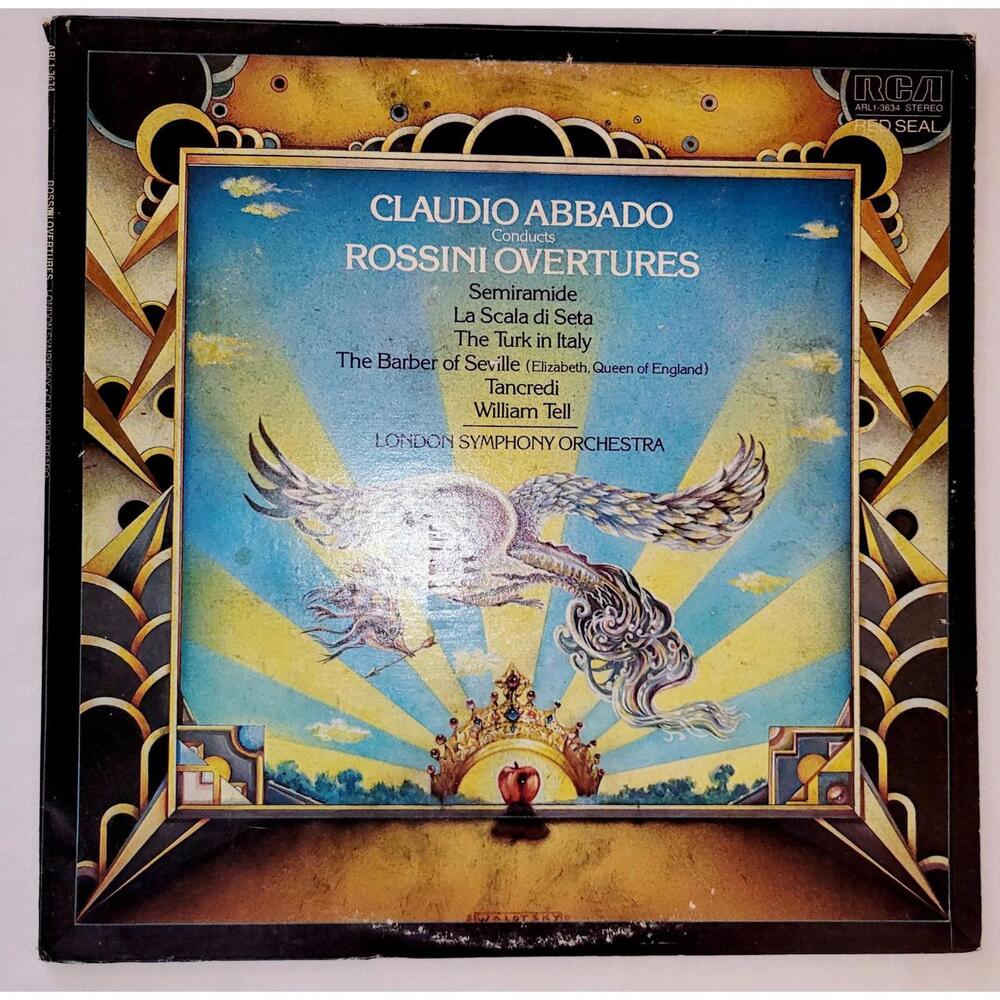 CLAUDIO ABBADO ,ROSSINI OVERTURES RCA RED SEAL 1980 Vinyl LP